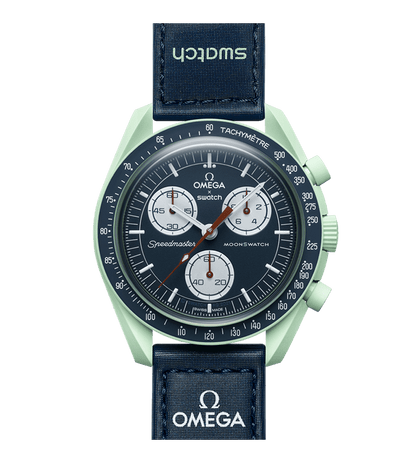 Swatch Omega x Moon Mission On Earth Speedmaster Ice Blue Moonswatch
