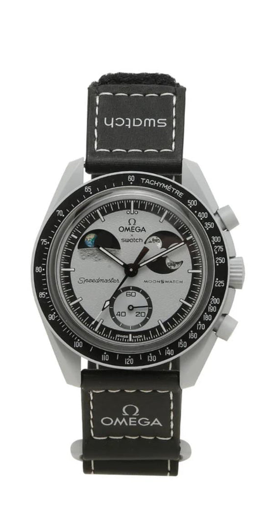 Omega Speedmaster Moonswatch greyBlack with black belt