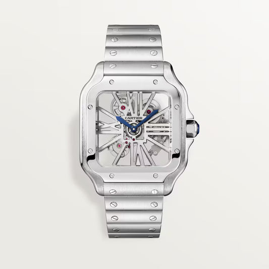 Santos De Cartier WHSA0015 Automatic Skeleton Men's Watch