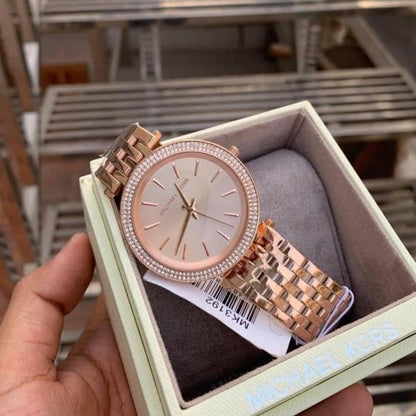 Michael Kors Watch MK 3192 Rosegold Metal Ladies watch