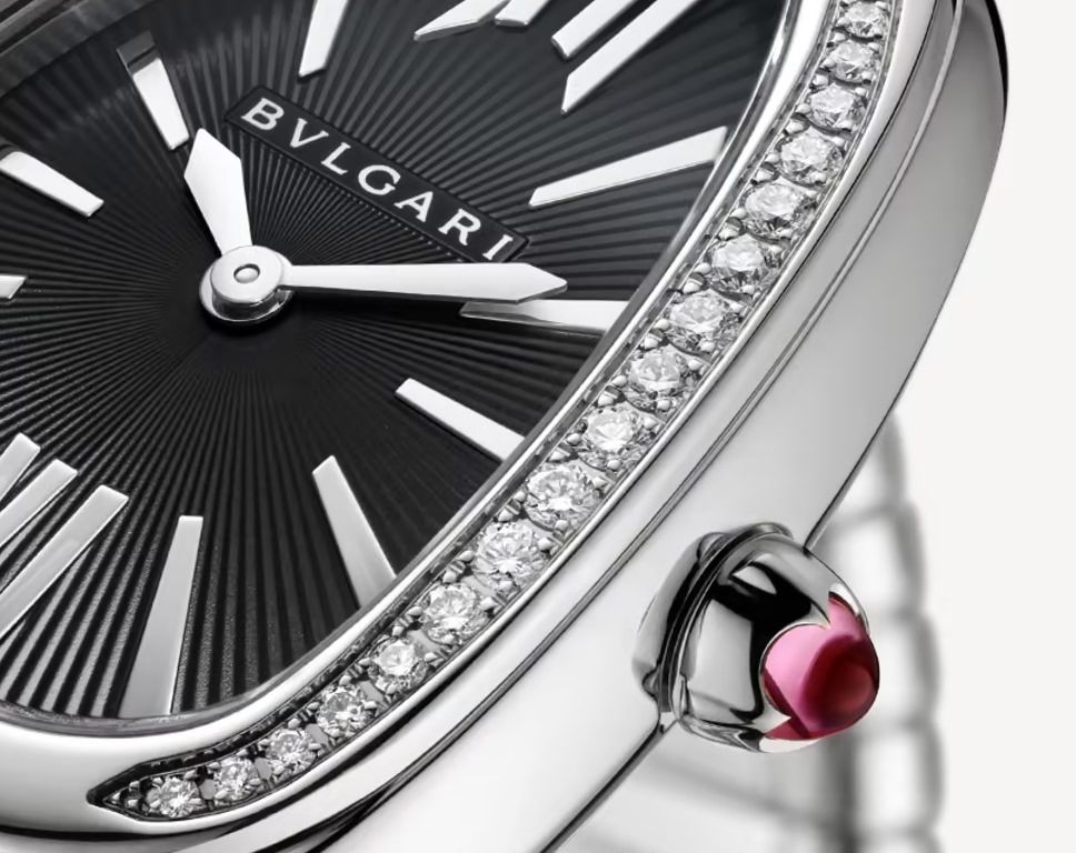 Bvlgar_i Serpenti Silver Black Dial