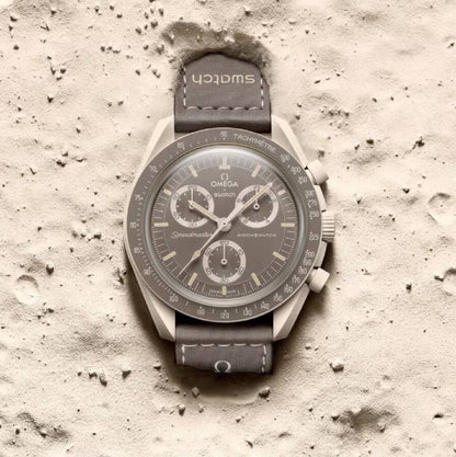 Swatch Omega x Moon Mission On Earth - Desert Speedmaster Greige (Taupe) Moonswatch