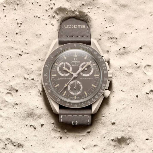 Swatch Omega x Moon Mission On Earth - Desert Speedmaster Greige (Taupe) Moonswatch