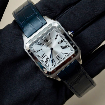 Cartie_r Santos Dumont Silver Blue