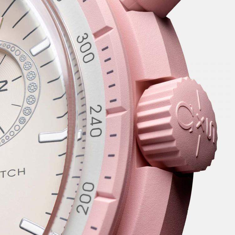 Swatch Omega x Moon Mission To Venus Speedmaster Powdery Pink Moonswatch