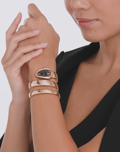 Bvlgar_i Serpenti Rosegold Black Dial