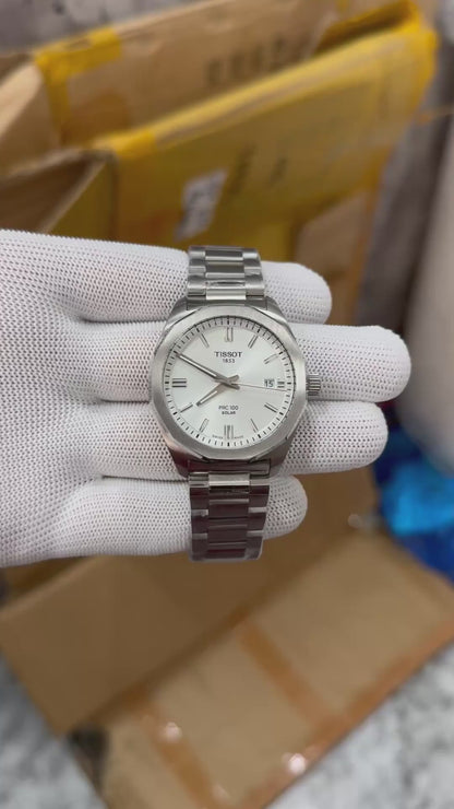 Tissot PRC Solar 100 Silver White