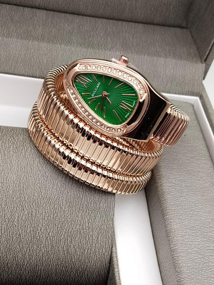 Bvlgar_i Serpenti Rosegold Green Dial