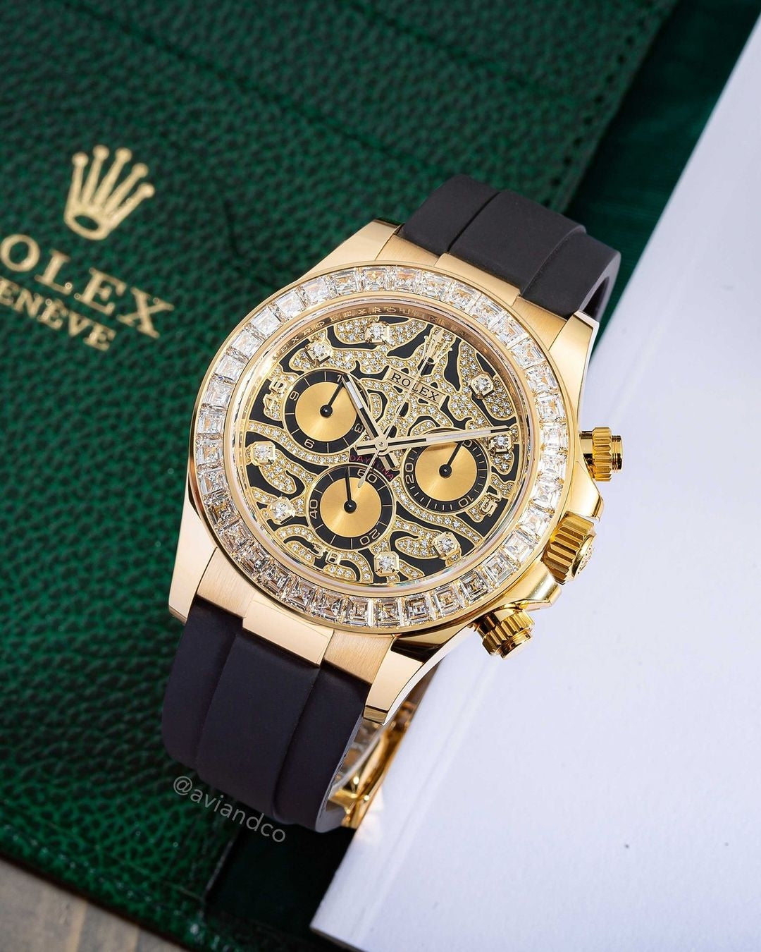 Role_x Daytona Eye of Tiger Gold Diamond Watch – watchcraft